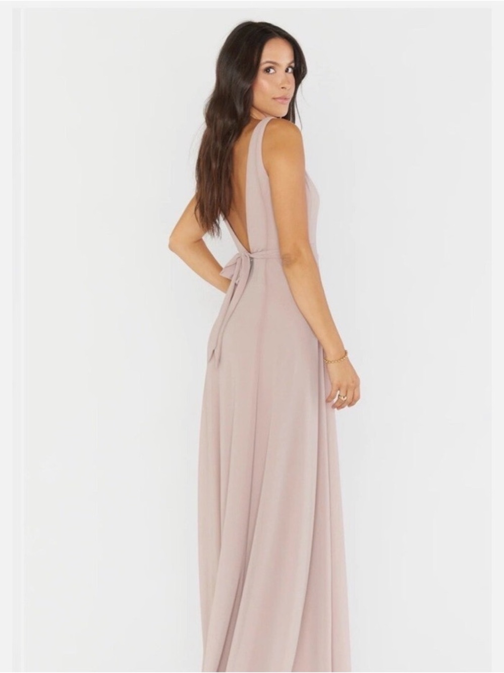 Show Me Your MuMu Jenn Low-Back Halter Maxi Gown